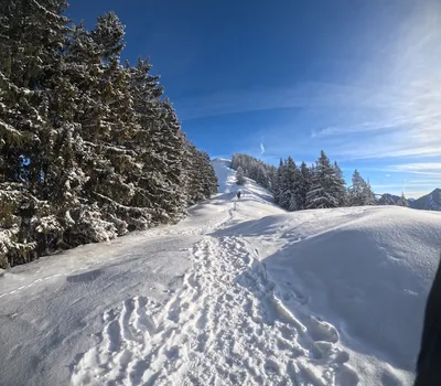 Winter hike in Riederstein